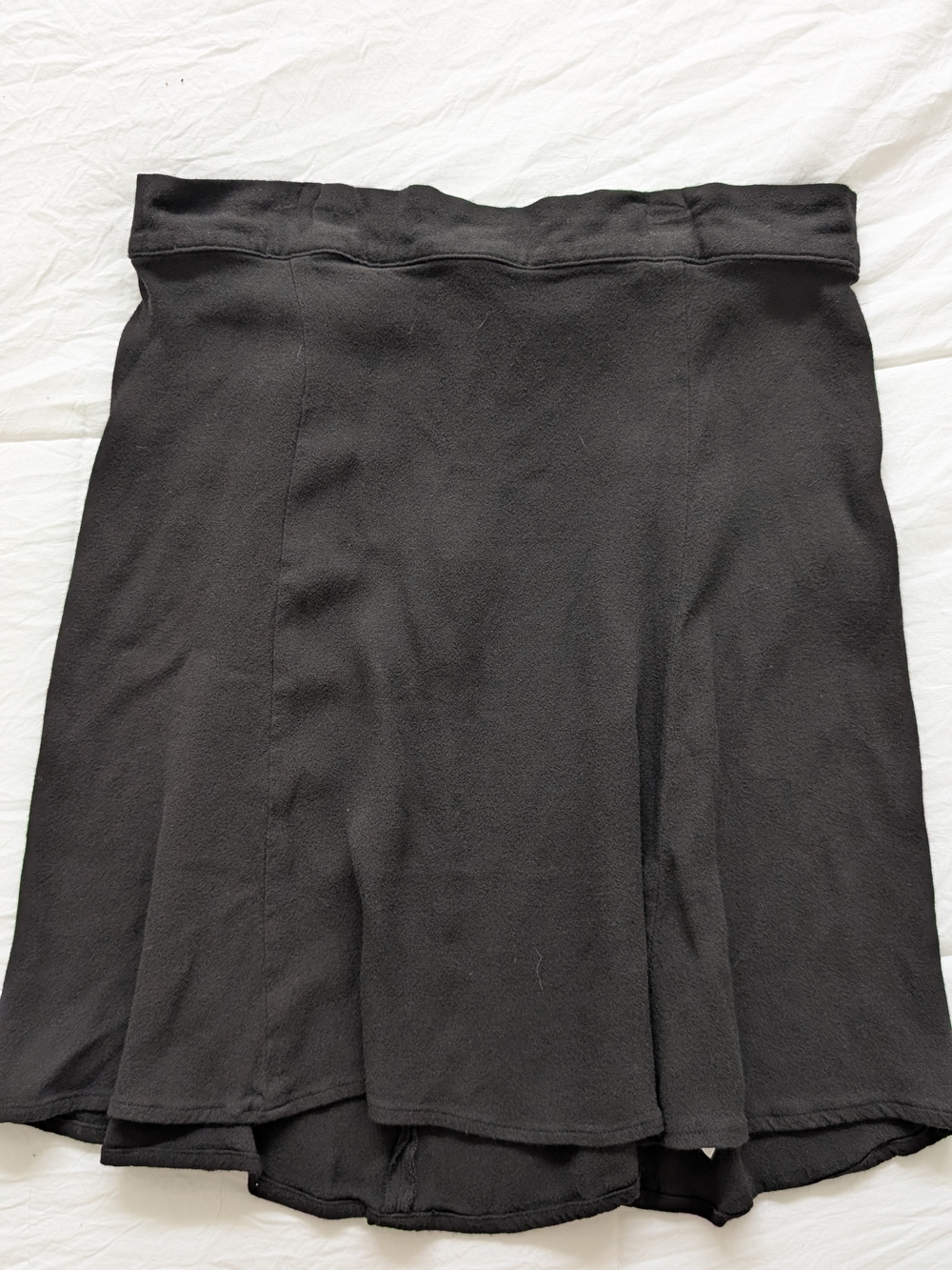 Quince Black Skater Skirt with Flared Panels